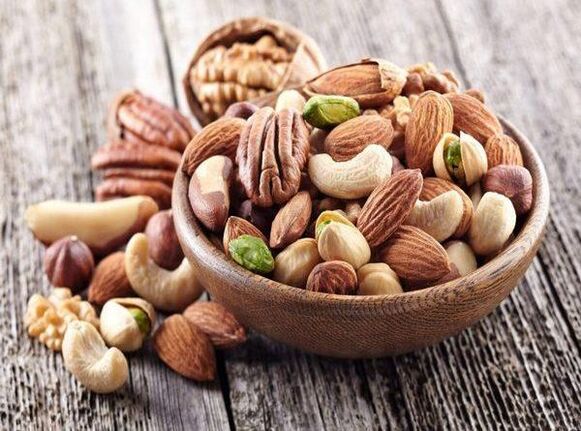 Nueces útiles para la alimentación